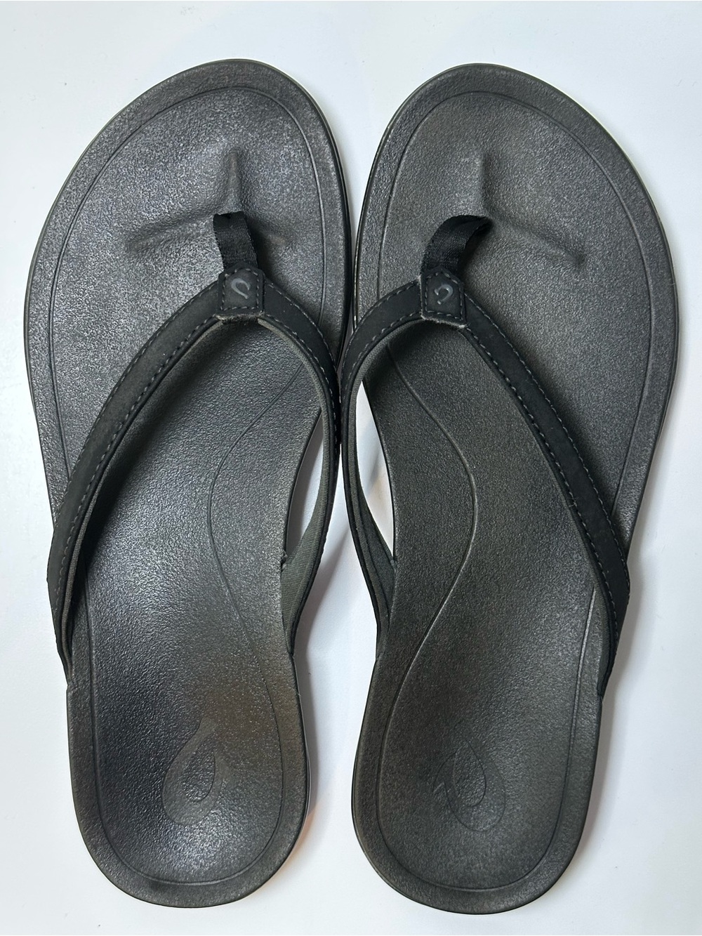OluKai Black Women's Flip Flop Sandals